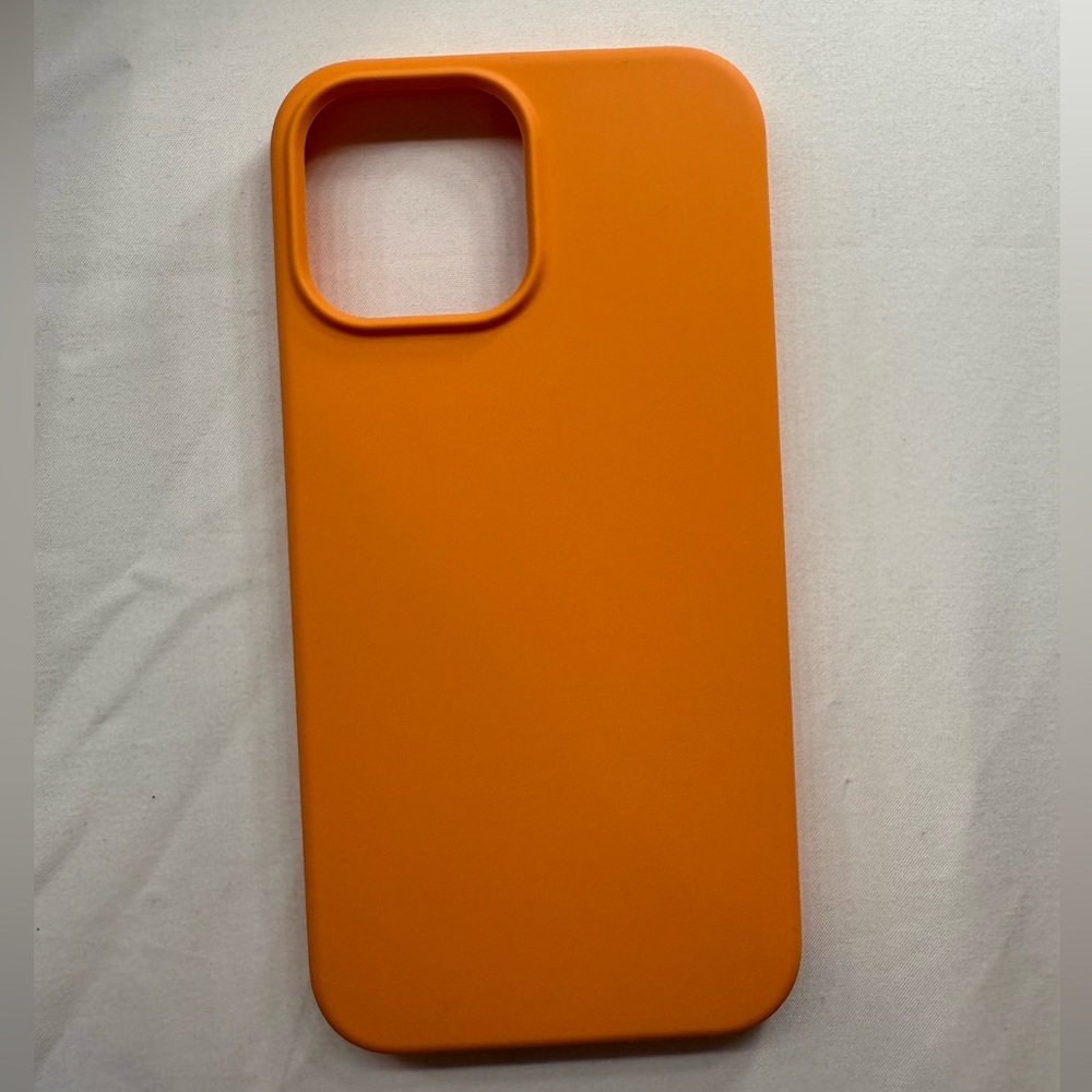 iPhone 13 Pro Max Orange Silicone Case